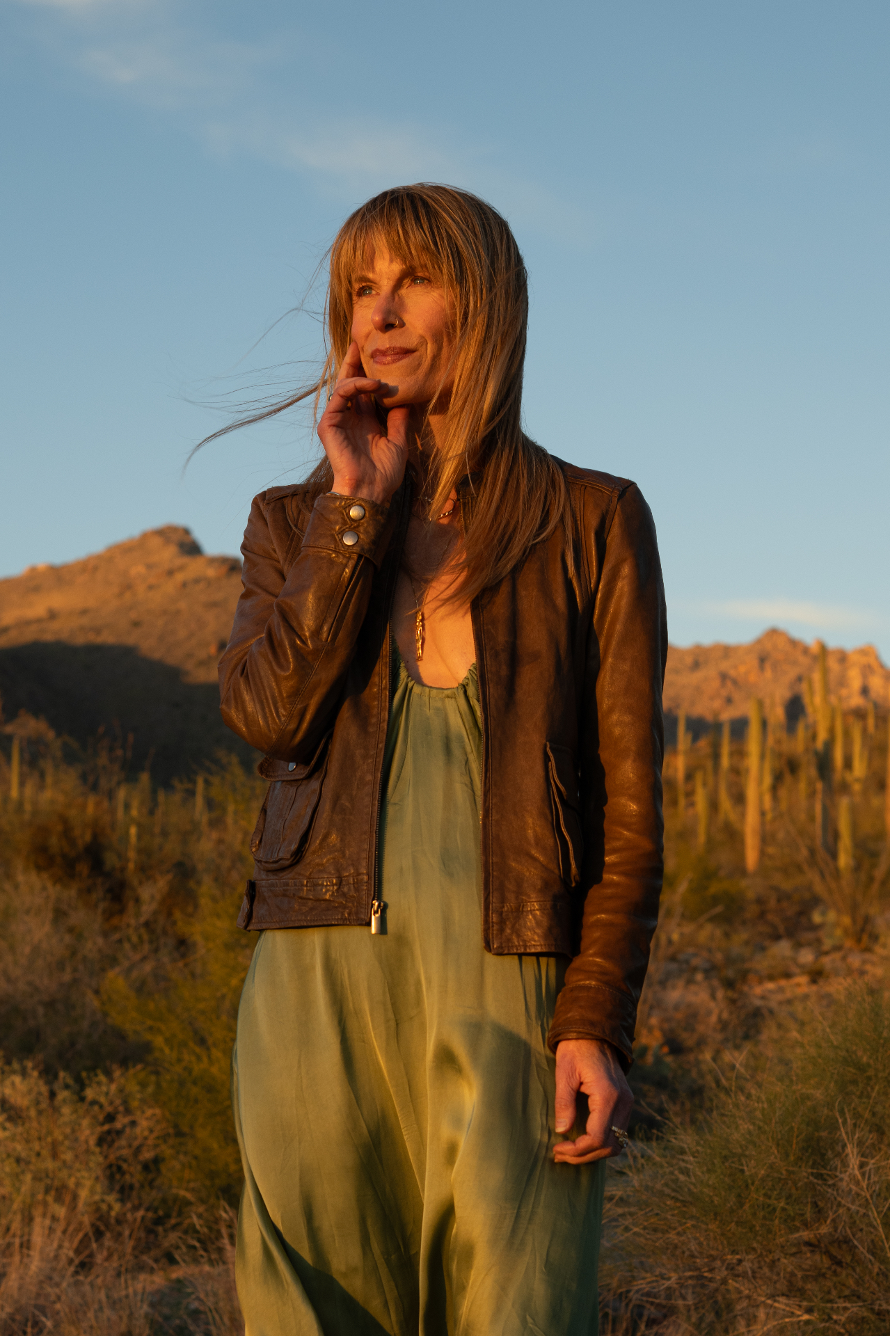 Kristy Scher in golden afternoon light